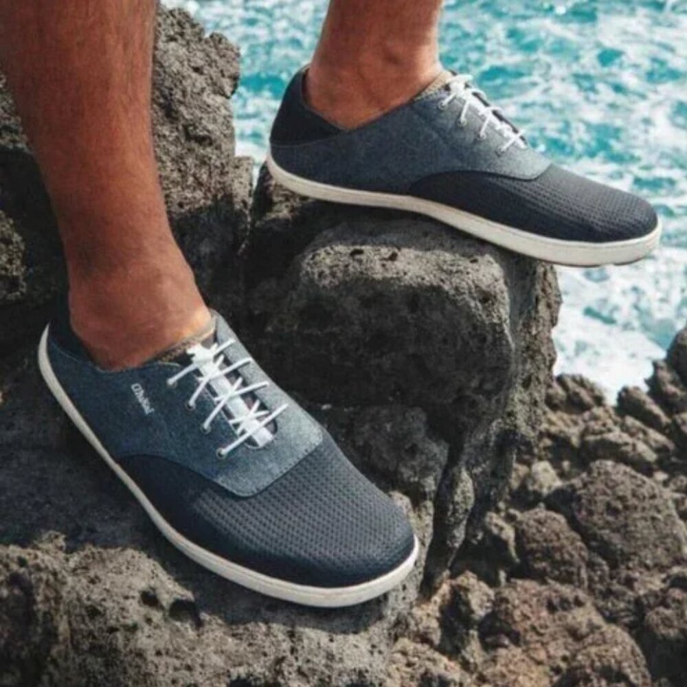 OluKai Nohea Moku Sneaker Slip On Oxford Fold In Heel Mesh Size 12